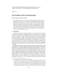 Quantification of Damages , in 3 ISSUES in COMPETITION LAW and POLICY 2331 (ABA Section of Antitrust Law 2008)
