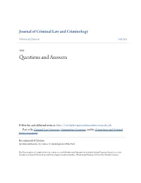 Questions and Answers