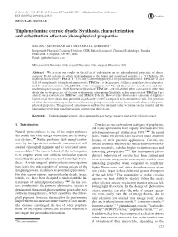 Triphenylamine Corrole Dyads: Synthesis, Characterization and Substitution Effect on Photophysical Properties