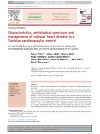 Characteristics, Aetiological Spectrum and Management of Valvular Heart
