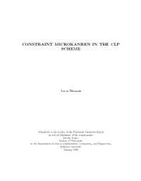 Constraint Microkanren in the Clp Scheme