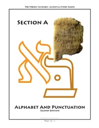 Hebrew Vowel Points