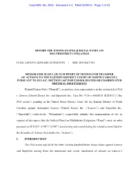 Lenovo Adware Litigation / Mdl Docket No.______