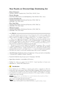 New Results on Directed Edge Dominating Set