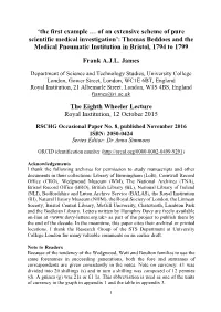 Historical Group Occasional Paper 8