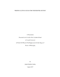 Writing Native Pasts in the Nineteenth Century A