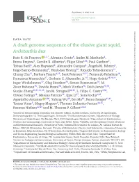 A Draft Genome Sequence of the Elusive Giant Squid, Architeuthis Dux Rute R