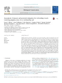 Assessment of Impacts and Potential Mitigation for Icebreaking Vessels MARK Transiting Pupping Areas of an Ice-Breeding Seal