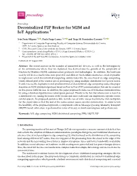 Decentralized P2P Broker for M2M and Iot Applications †