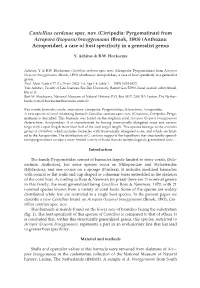 From Acropora (Isopora) Brueggemanni (Brook, 1893) (Anthozoa: Acroporidae), a Case of Host Specificity in a Generalist Genus