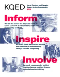 The California Reporting Project, a Our 65-Year History As Our Greatest Change Agent