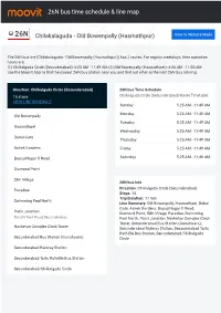 26N Bus Time Schedule & Line Route