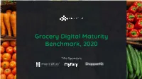 Grocery Digital Maturity Benchmark, 2020