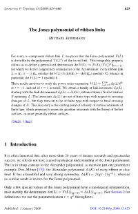 The Jones Polynomial of Ribbon Links