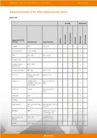 3Dviewstation File Formats
