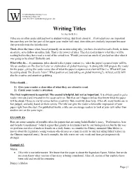 Writing Titles by Amelia Keller Titles Are an Often Under Utilized Tool in Student Writing