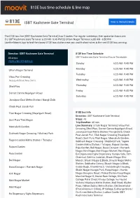 813E Bus Time Schedule & Line Route