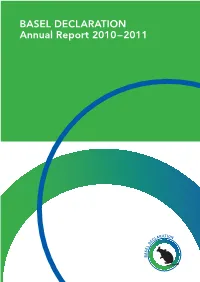 BASEL DECLARATION Annual Report 2010–2011