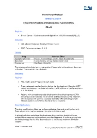 Cyclophosphamide-Epirubicin (100)-Fluorouracil (FE100C)