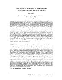 Maintaining the Good Image of a Public Figure Through the Use of Reputation Marketing