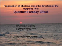 Quantum Faraday Effect