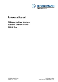 Reference Manual GUI Graphical User Interface EAGLE One Rel. 5.3