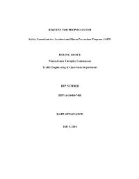 REQUEST for PROPOSALS for Safety
