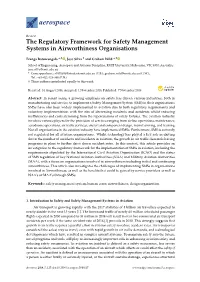 The Regulatory Framework for Safety Management Systems in Airworthiness Organisations