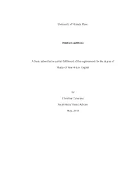 University of Nevada, Reno Mildred and Boris a Thesis Submitted In