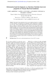 Deformation Band Development As a Function of Intrinsic Host-Rock Properties in Triassic Sherwood Sandstone