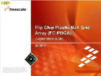 FC-PBGA, Flip Chip Plastic Ball Grid Array