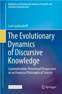 The Evolutionary Dynamics of Discursive Knowledge