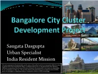 Bangalore City Cluster Development Project