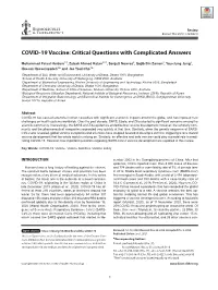 COVID-19 Vaccine: Critical Questions with Complicated Answers