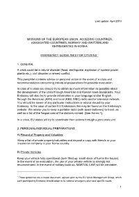 Emergency Guidelines for Citizens in South Korea