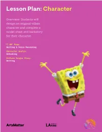 Lesson Plan: Character