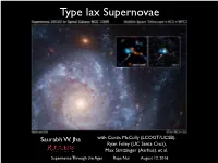 Type Iax Supernovae