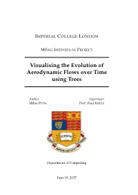 Visualising the Evolution of Aerodynamic Flows Over Time Using Trees