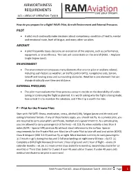 Airworthiness Requirements Ac S – Areas of Operation: Task B