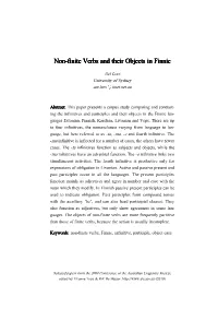 Non-Finite Verbs and Their Objects in Finnic