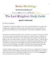 The Last Kingdom Study Guide