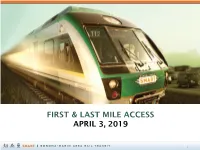 FIRST and LAST MILE Commuter Rail-Bus Coordination