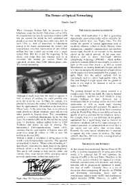 The Future of Optical Networking