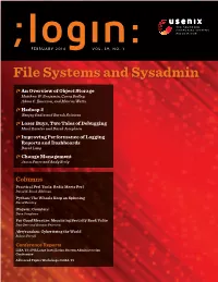File Systems and Sysadmin