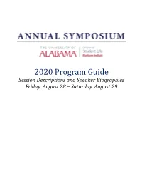 2020 Annual Symposium Program Guide