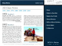Class Notes MARCH 2014