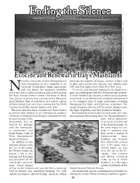 Ecocide and Renewal in Iraq's Marshlands