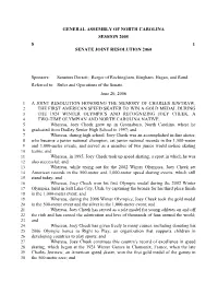 General Assembly of North Carolina Session 2005 S 1 Senate Joint Resolution 2060