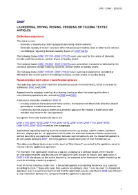 Laundering, Drying, Ironing, Pressing Or Folding Textile Articles