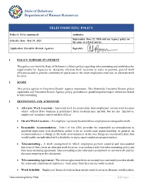 "Telecommuting Policy"